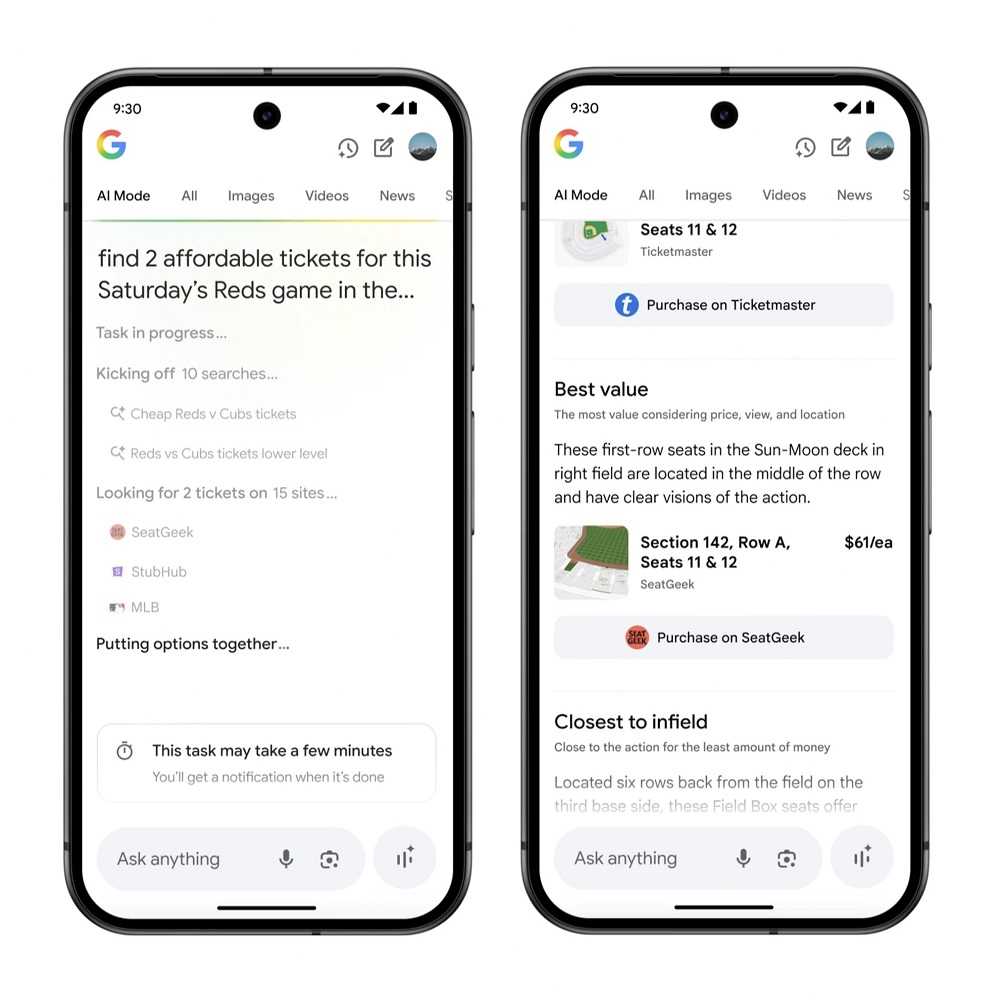 Google AI Mode in Search