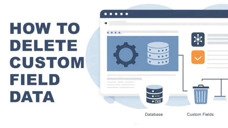 How to Delete Custom Field Data